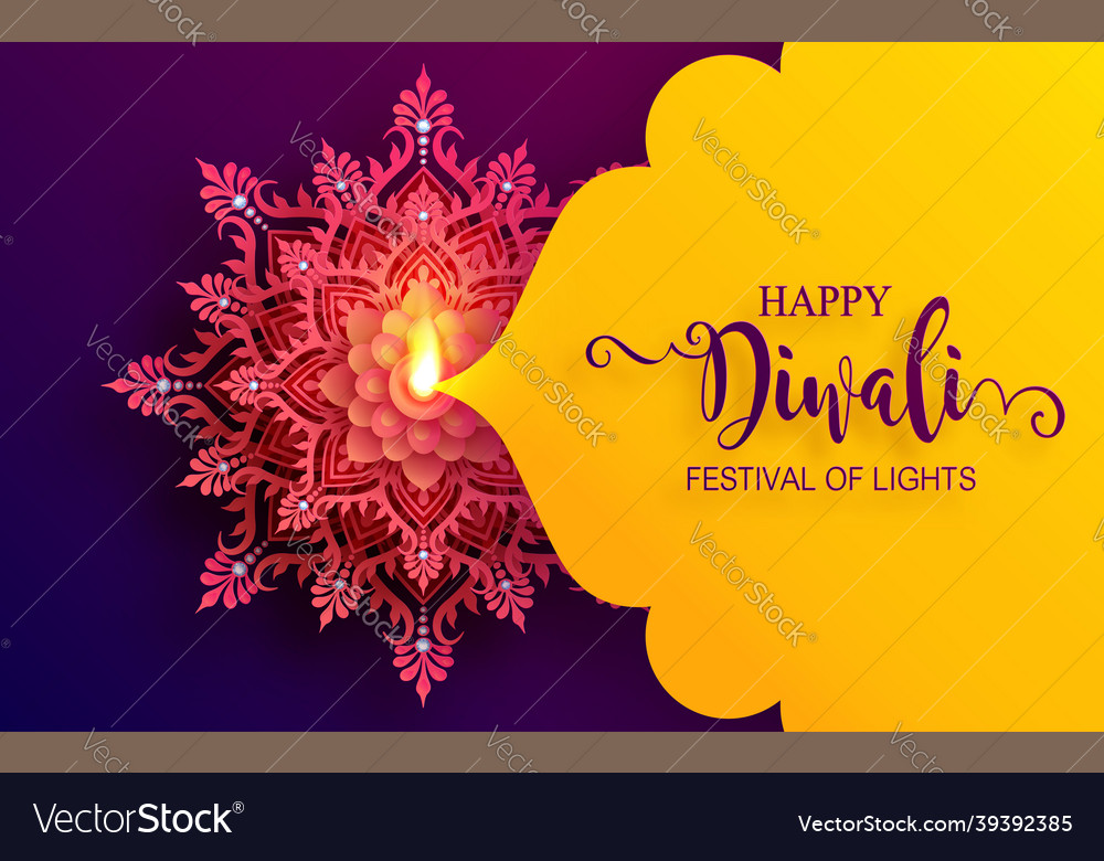 Diwali 2021 012 Royalty Free Vector Image - VectorStock