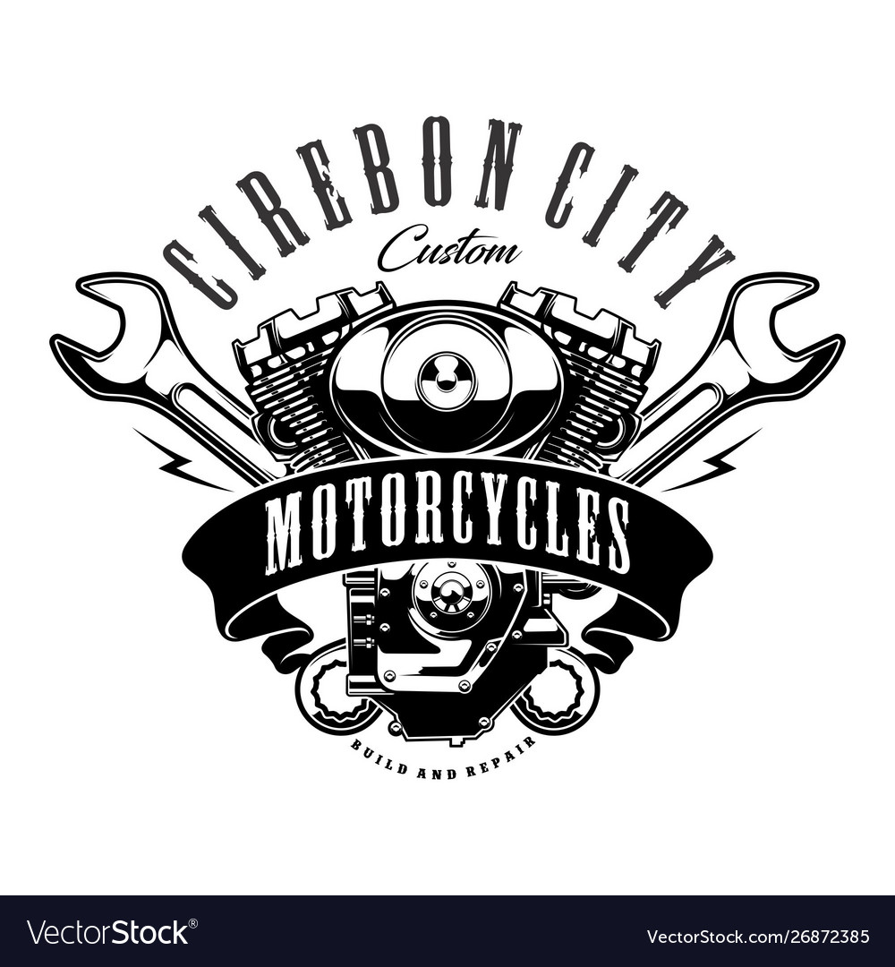 Motorcycle Logo Royalty Free Vector Image Vectorstock