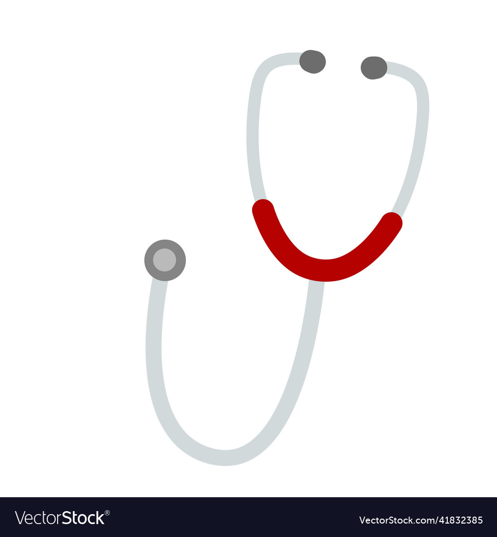 Stethoscope cartoon flat Royalty Free Vector Image Stethoscope cartoon flat Royalty Free Vector Image
