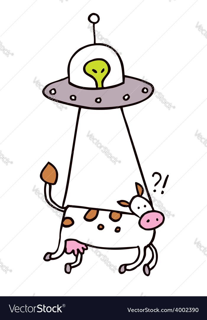 Alien cow abduction