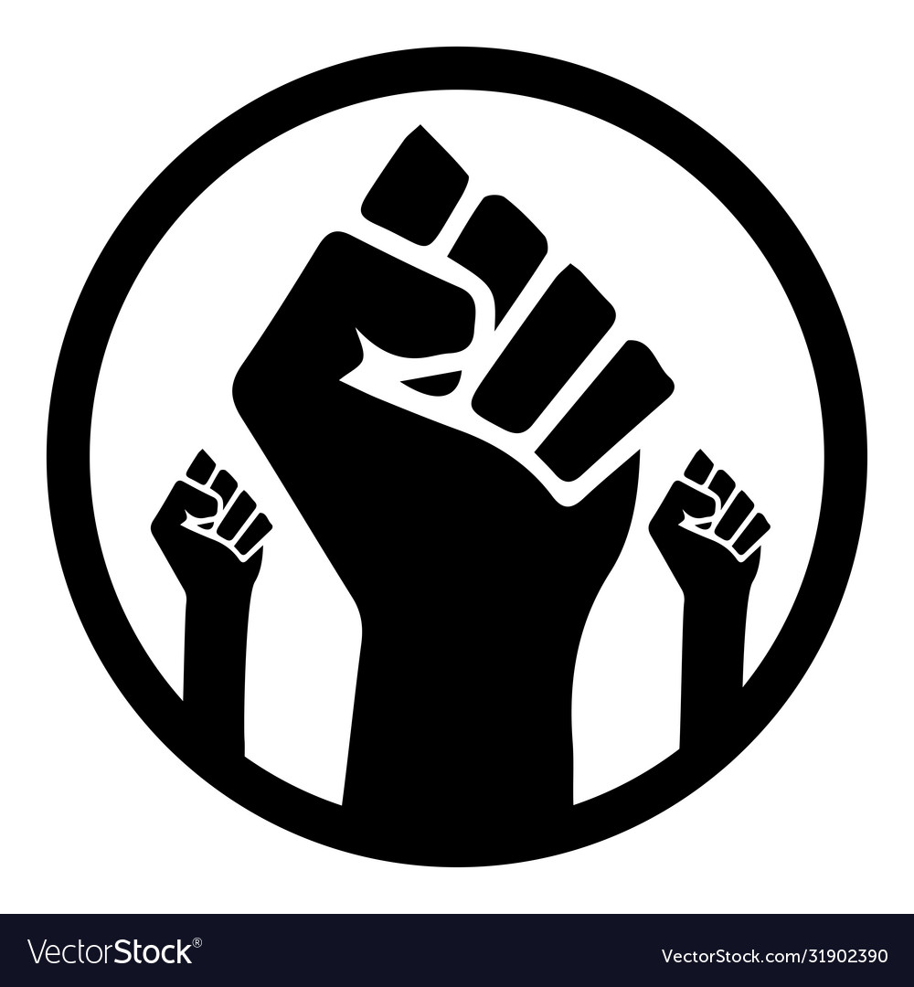 Black lives matter and white depicting Royalty Free Vector