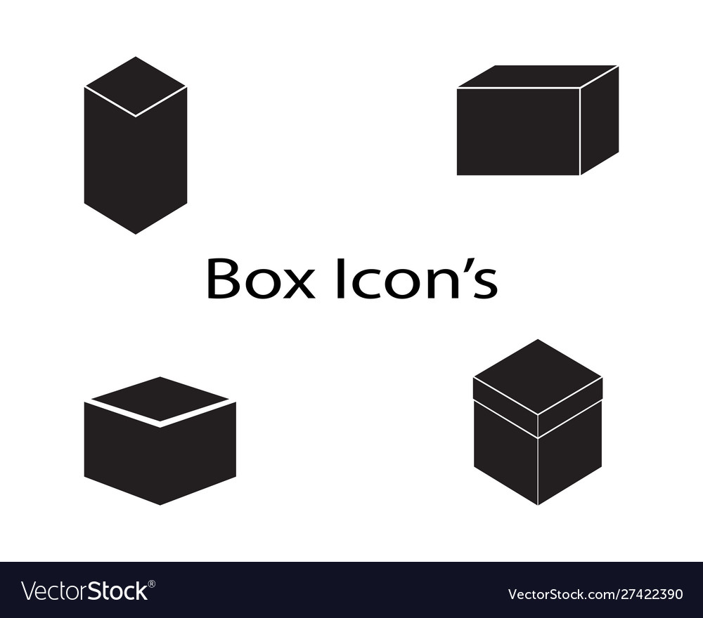 Open cardboard box icon Royalty Free Vector Image