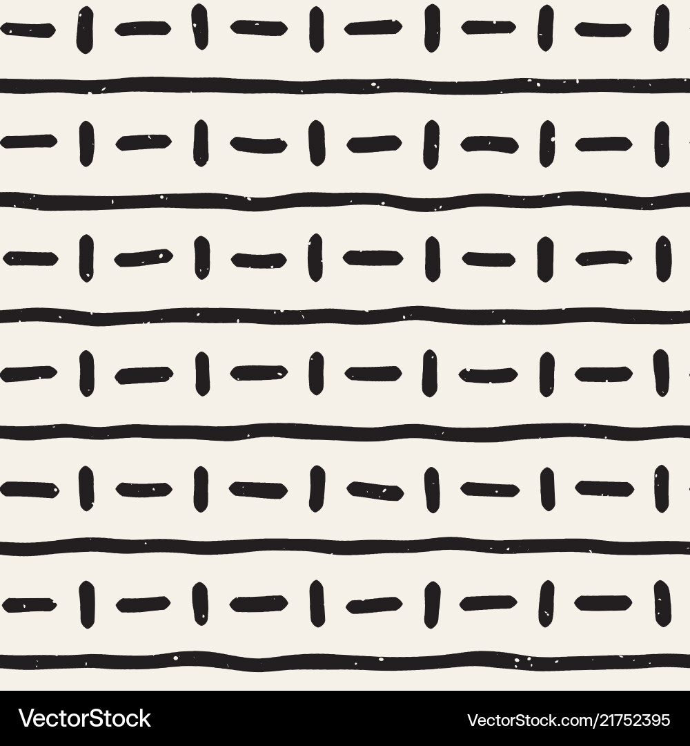 Hand drawn seamless pattern abstract geometric Vector Image