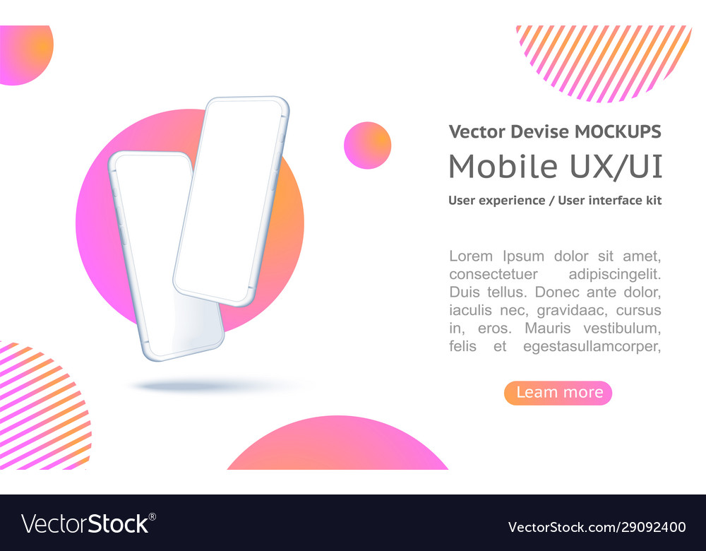 A Conceptual Mobile Phone For User Interface Vector Image