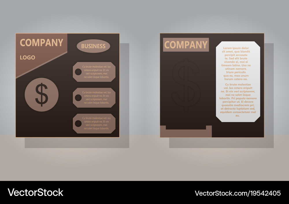 Set of layout background for art template Vector Image