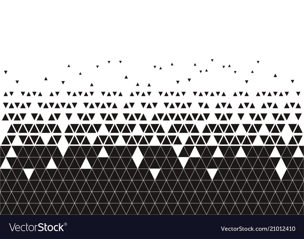 Abstract Geometric Techno Triangle Horizontally Vector Image