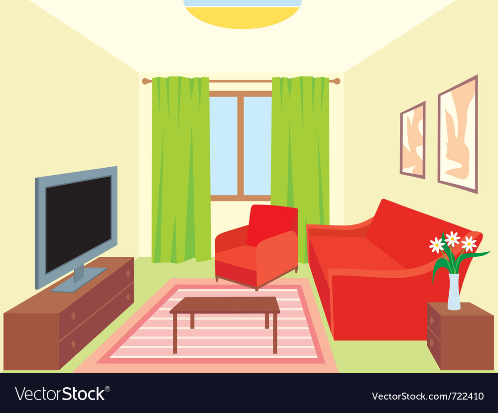 living room vector illustration download