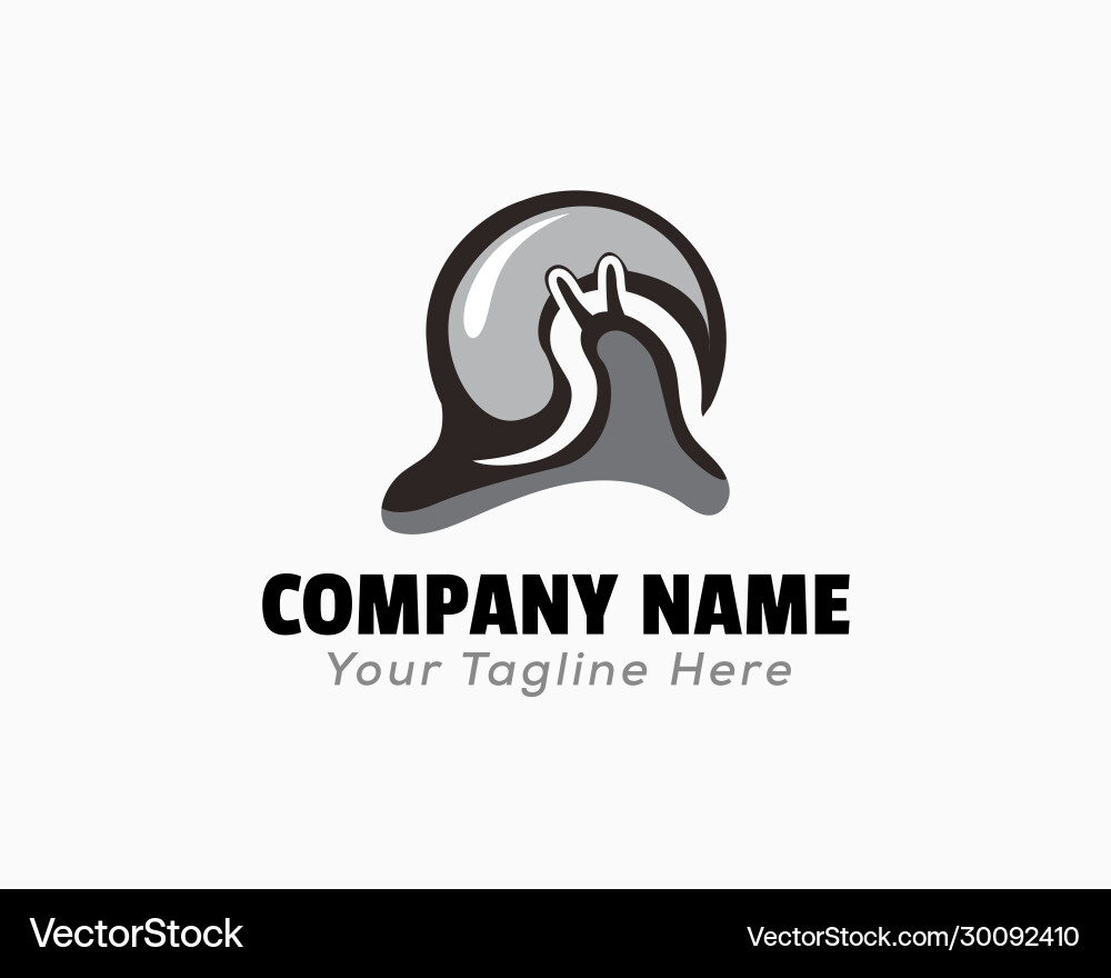 Modern Simple Snail Logo Design Inspiration Vector Image