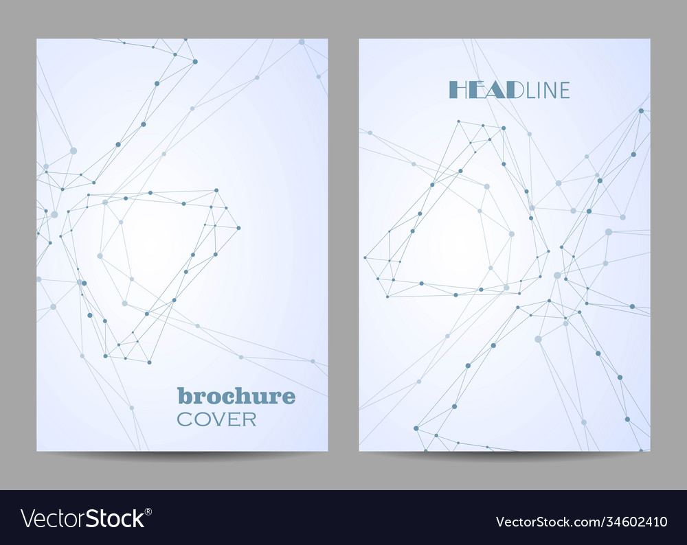 Templates for brochure cover in a4 size Royalty Free Vector