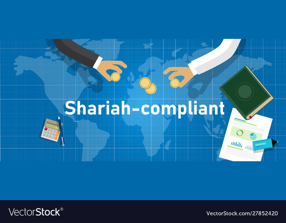 Shariah Compliant Concept Compliance Royalty Free Vector