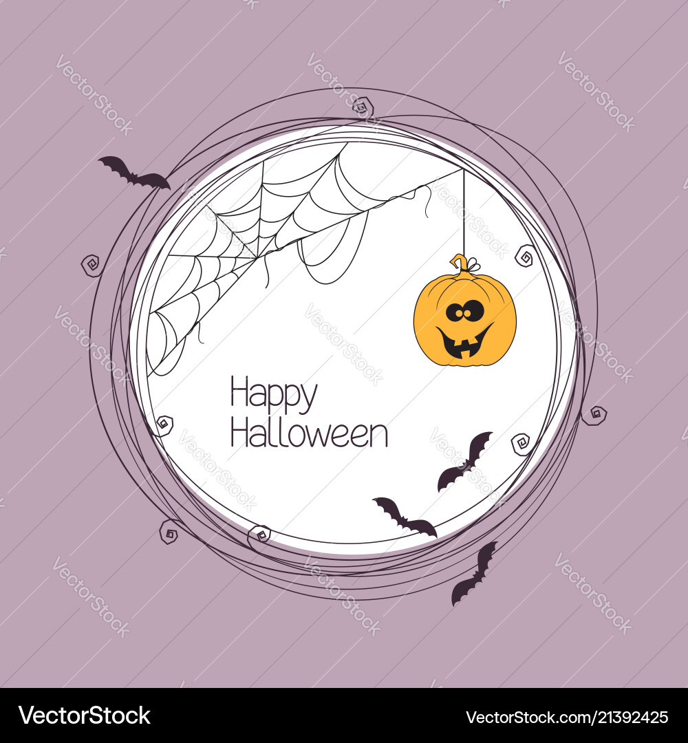 Halloween frame Royalty Free Vector Image - VectorStock
