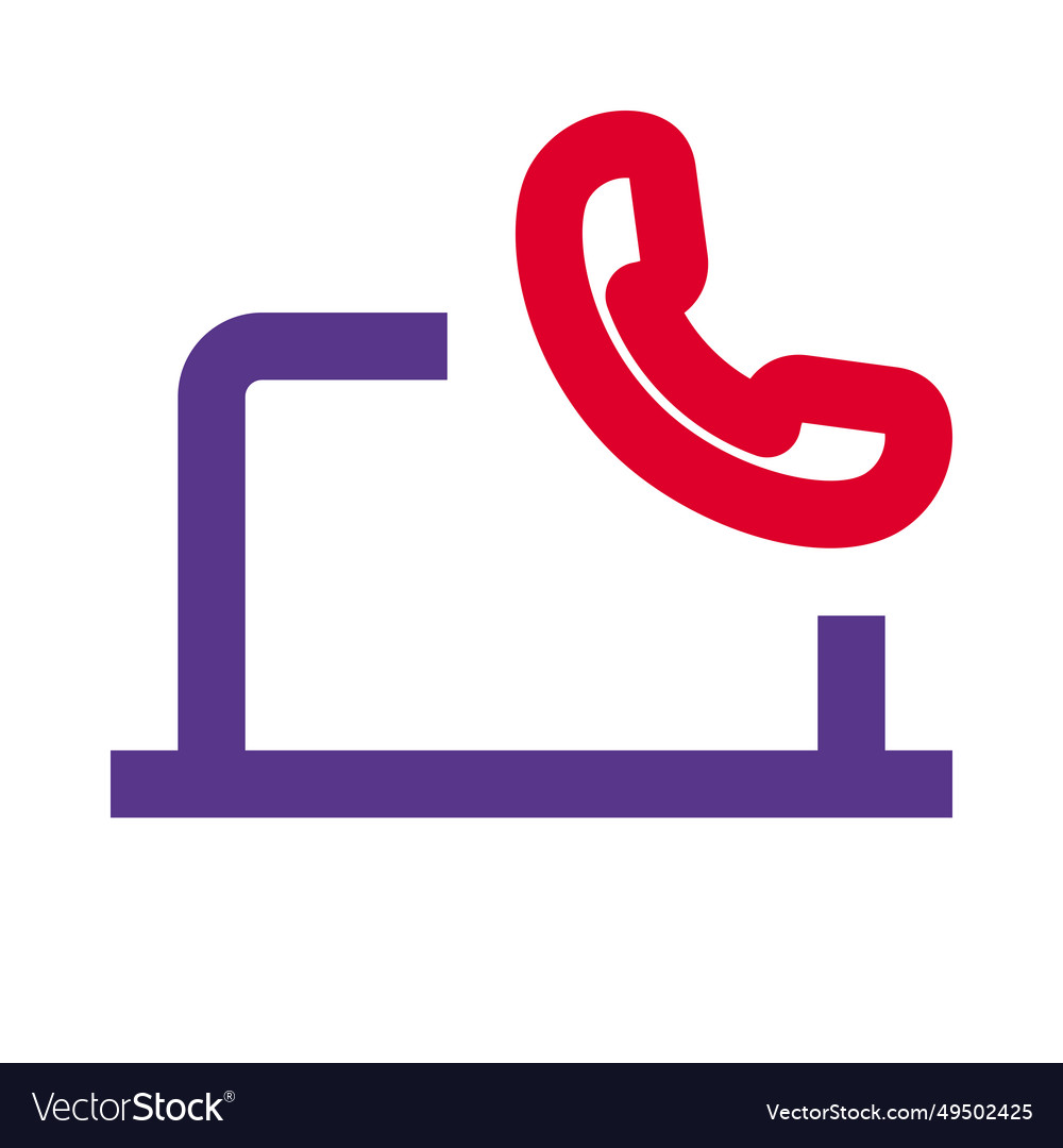 Laptop with phone capabilities for communication vector image