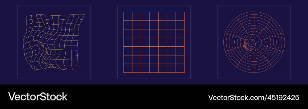 Retro futuristic elements for design Royalty Free Vector
