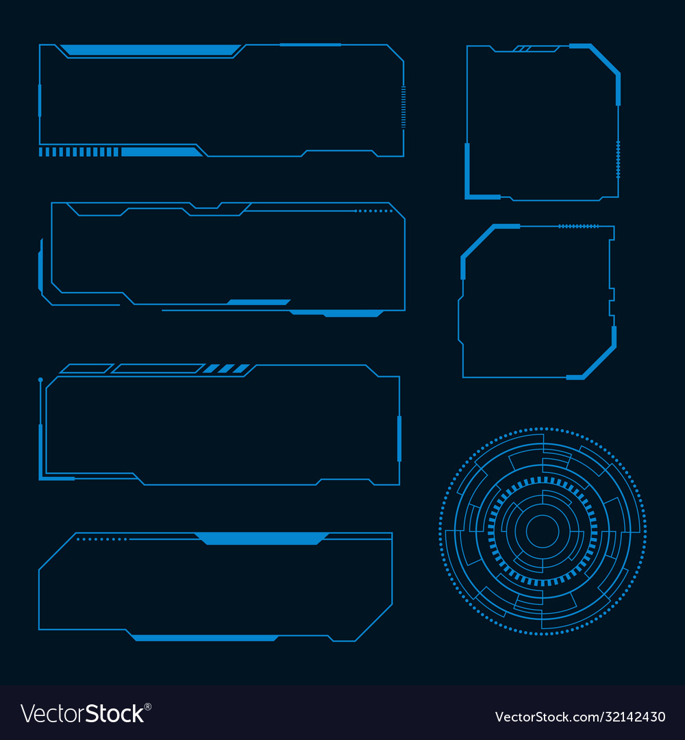 Futuristic user interface Royalty Free Vector Image