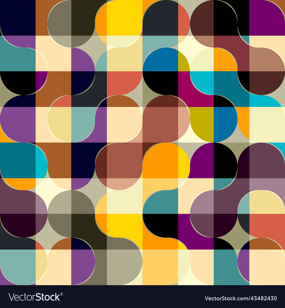 Geometric abstract pattern intersection style Vector Image