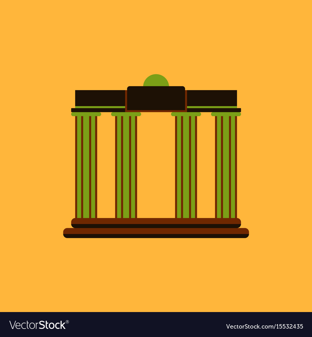 Architecture greek columns Royalty Free Vector Image