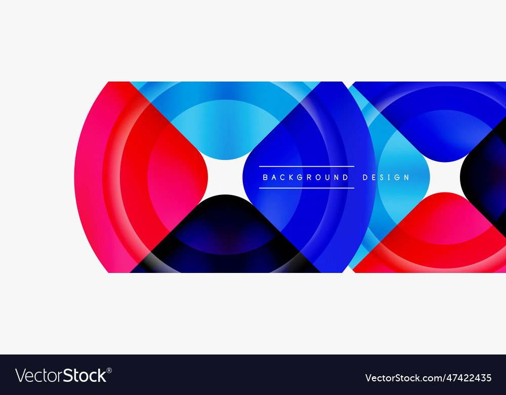Circle abstract background wallpaper banner Vector Image