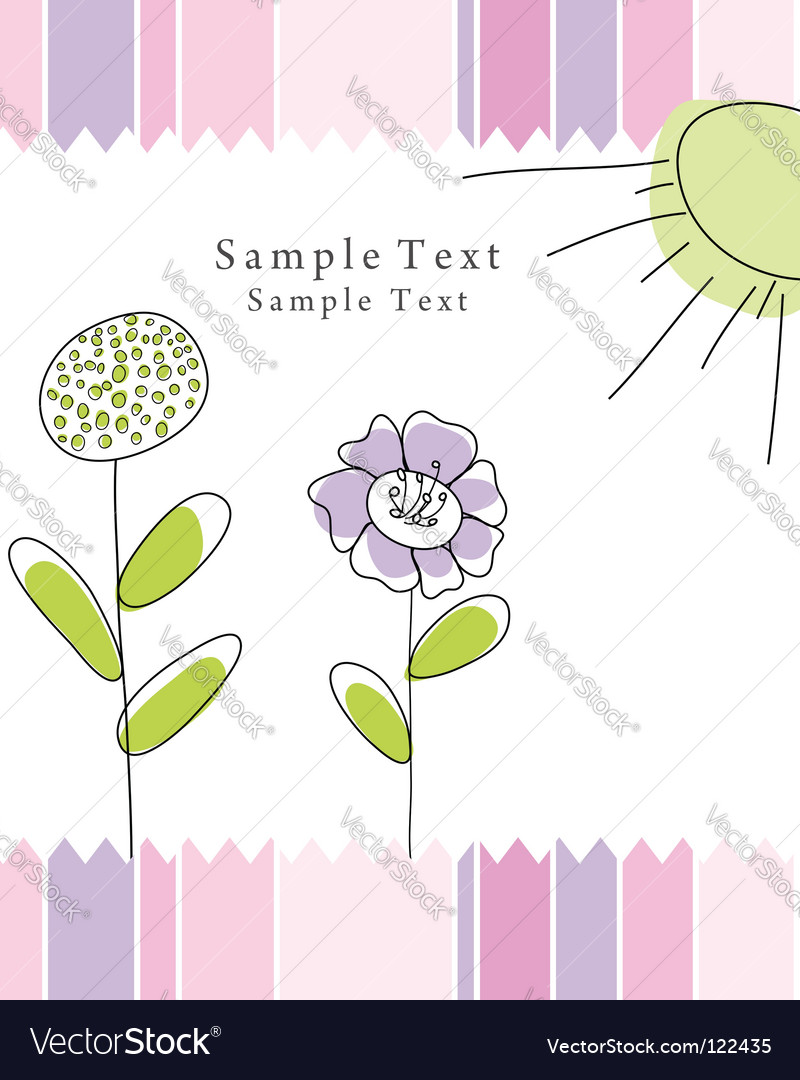 Greetings card Royalty Free Vector Image - VectorStock