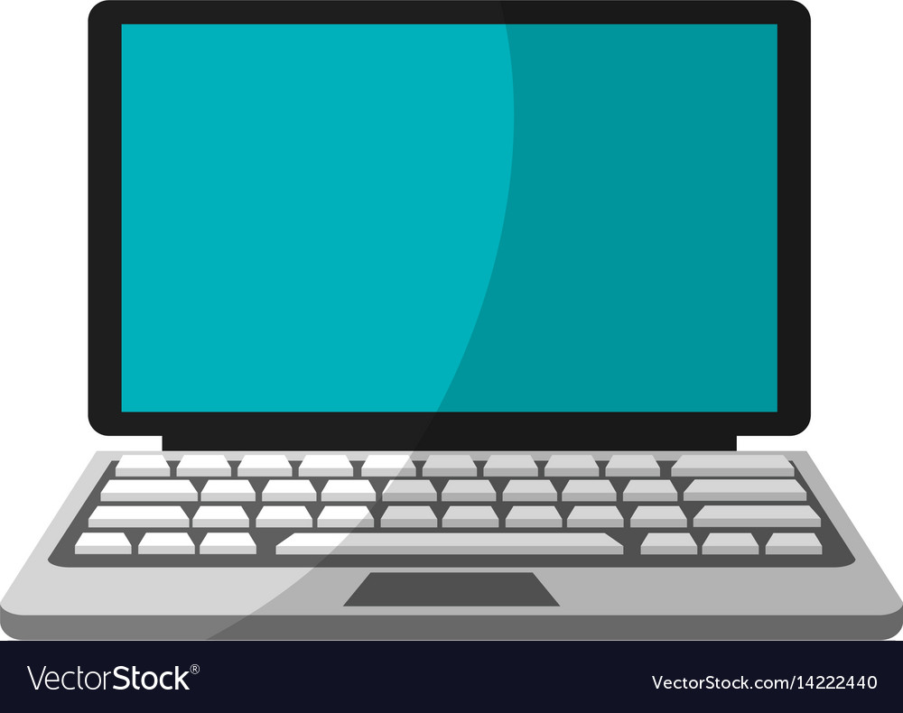 Laptop computer icon Royalty Free Vector Image