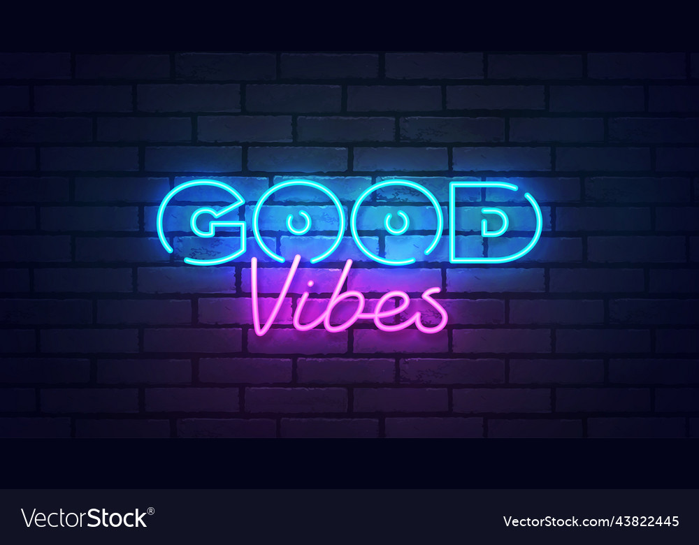 Download Good Vibes Only Neon Red Aesthetic Vibes Wallpaper