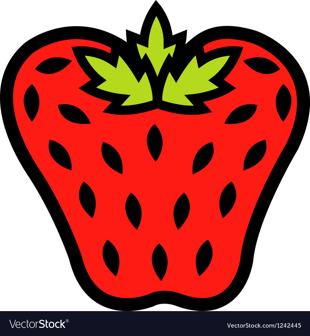 Strawberry logo Royalty Free Vector Image - VectorStock
