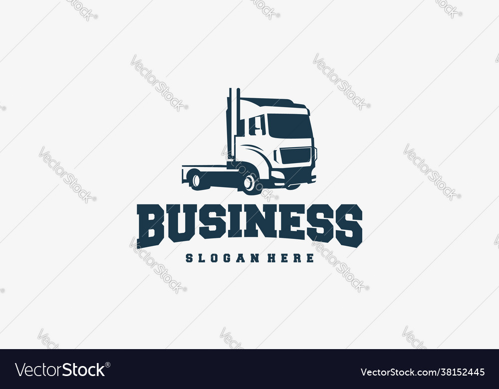 Truck logo designs template cargo logo delivery Vector Image