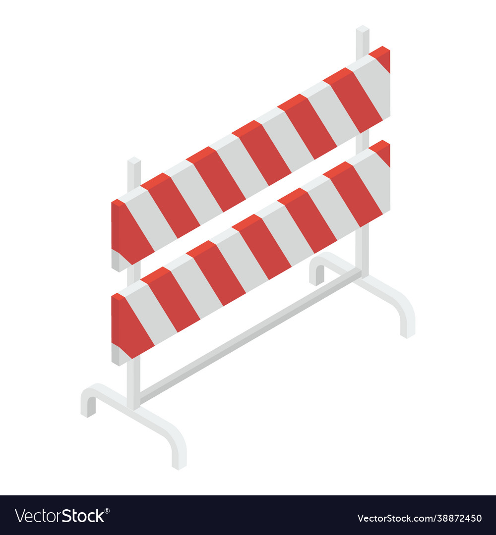 Construction barricade Royalty Free Vector Image