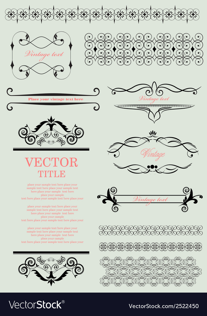 Decorative Design Elements Royalty Free Vector Image Enchanting Decorative Design Elements Decorative Design Elements Royalty Free Vector Image Enchanting Decorative Design Elements