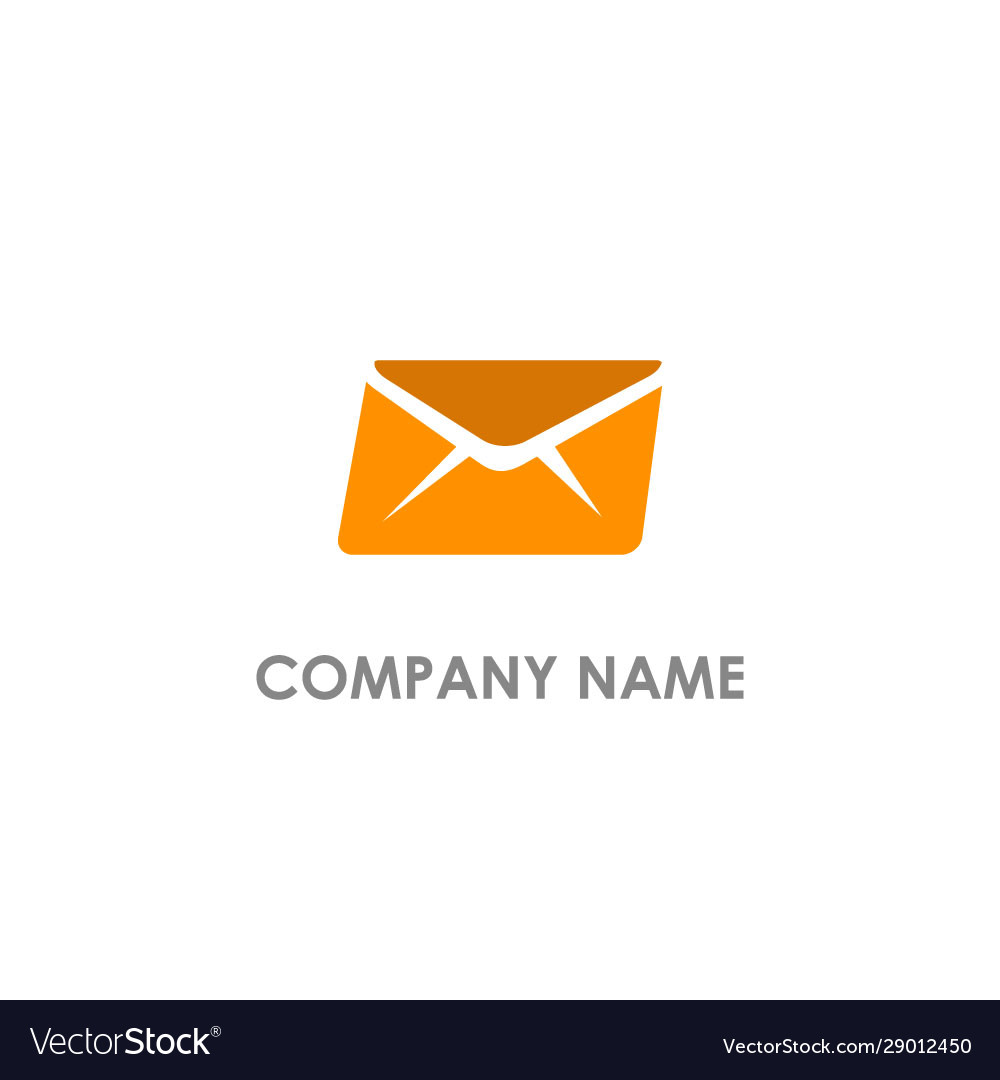 Envelope fast mail logo Royalty Free Vector Image