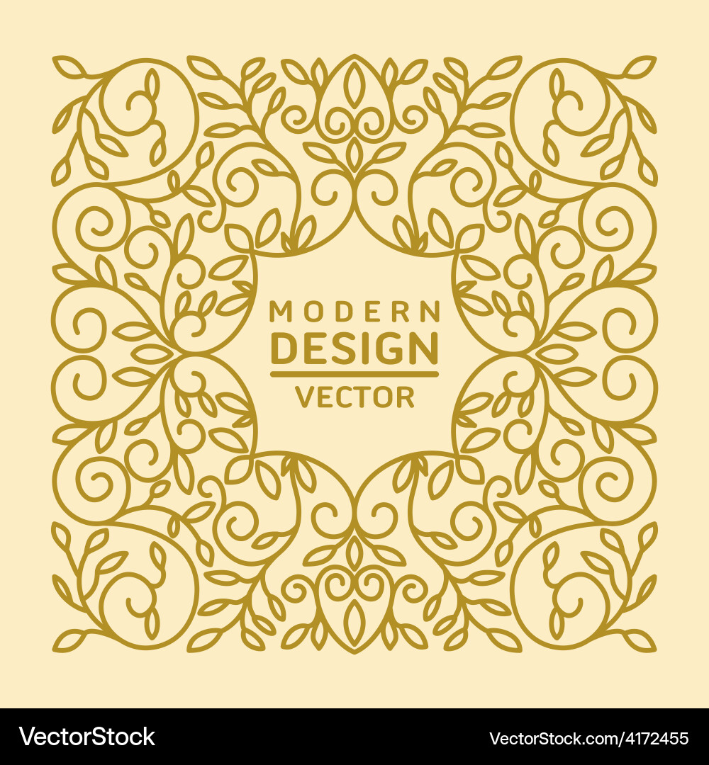 Monogram design element Royalty Free Vector Image