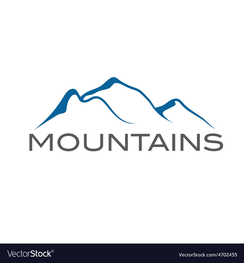 Mountains abstract Royalty Free Vector Image - VectorStock