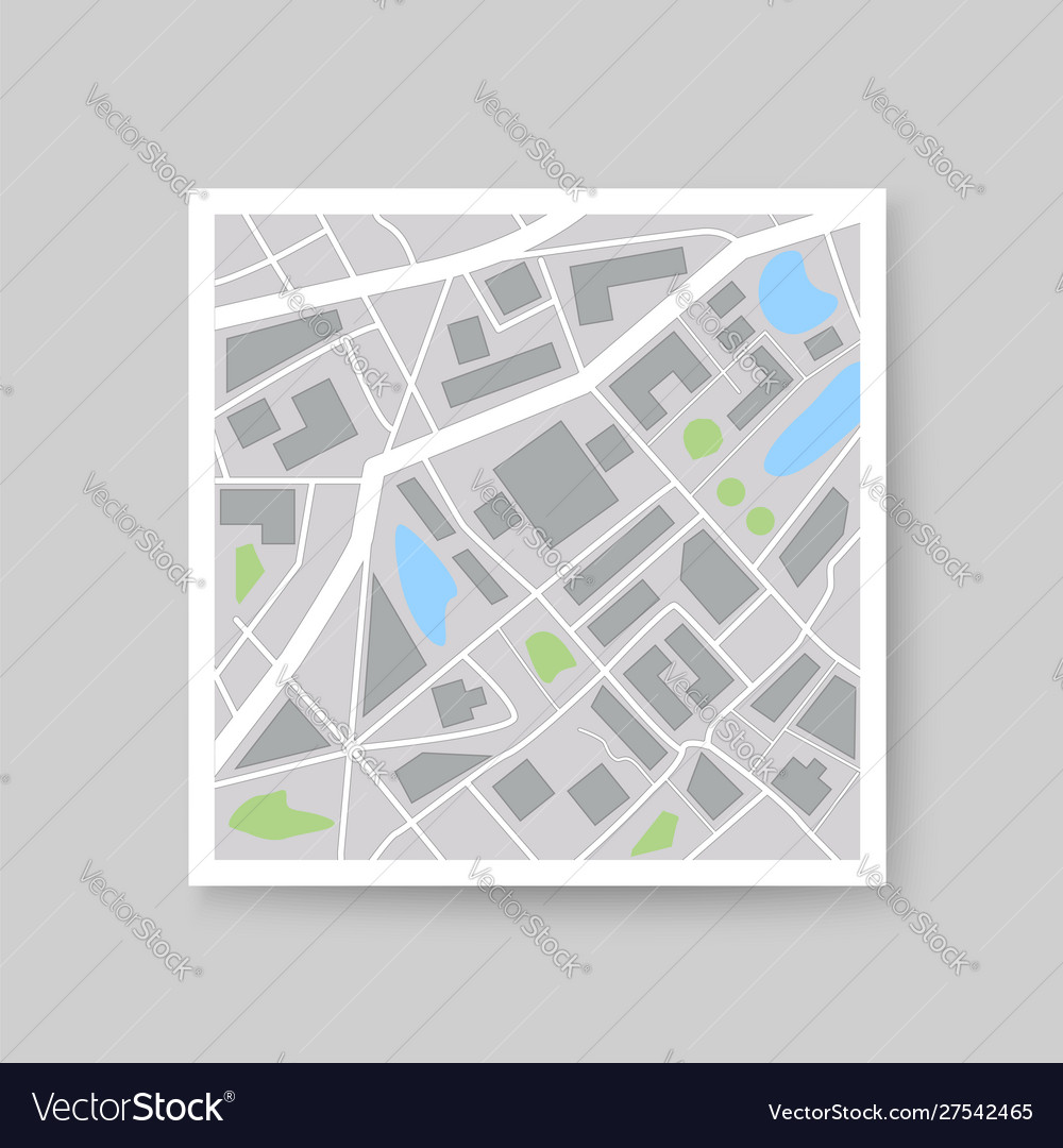 Colorful city map icon template Royalty Free Vector Image