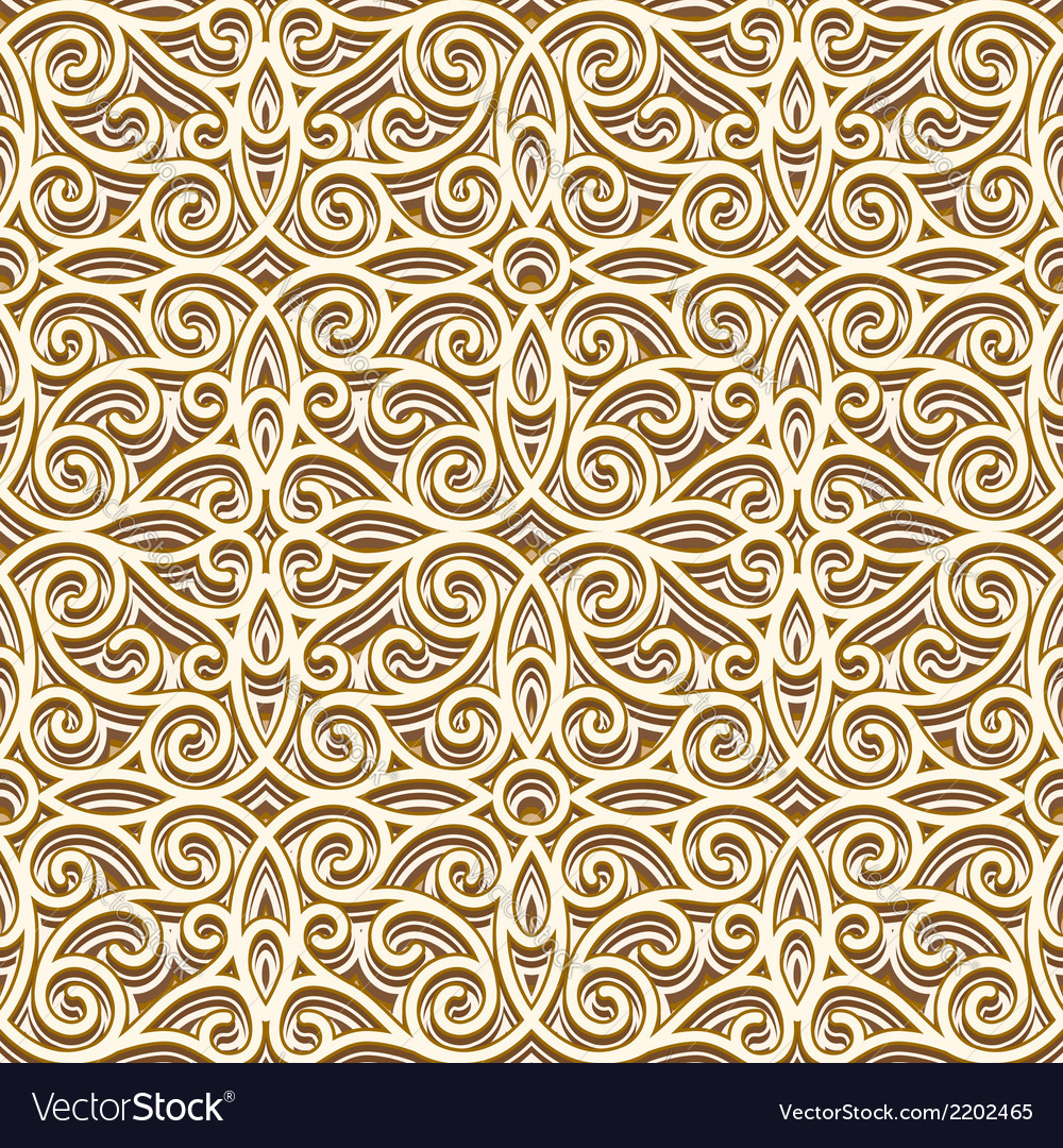 Gold pattern Royalty Free Vector Image - VectorStock