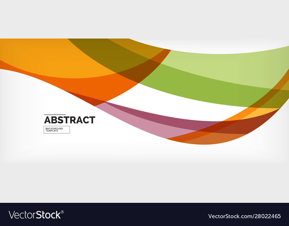 Linear wave web template Royalty Free Vector Image