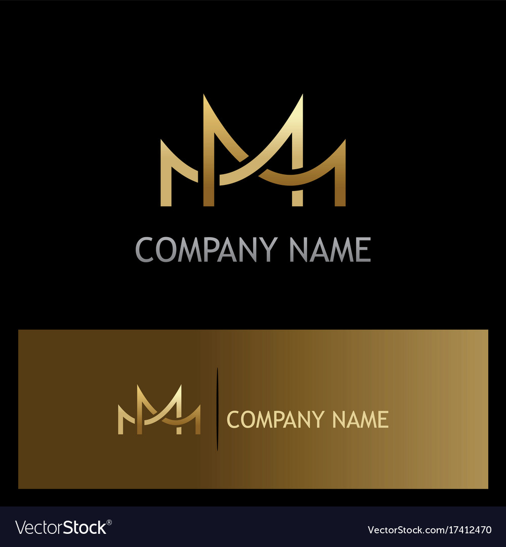 Bridge connect gold logo Royalty Free Vector Image