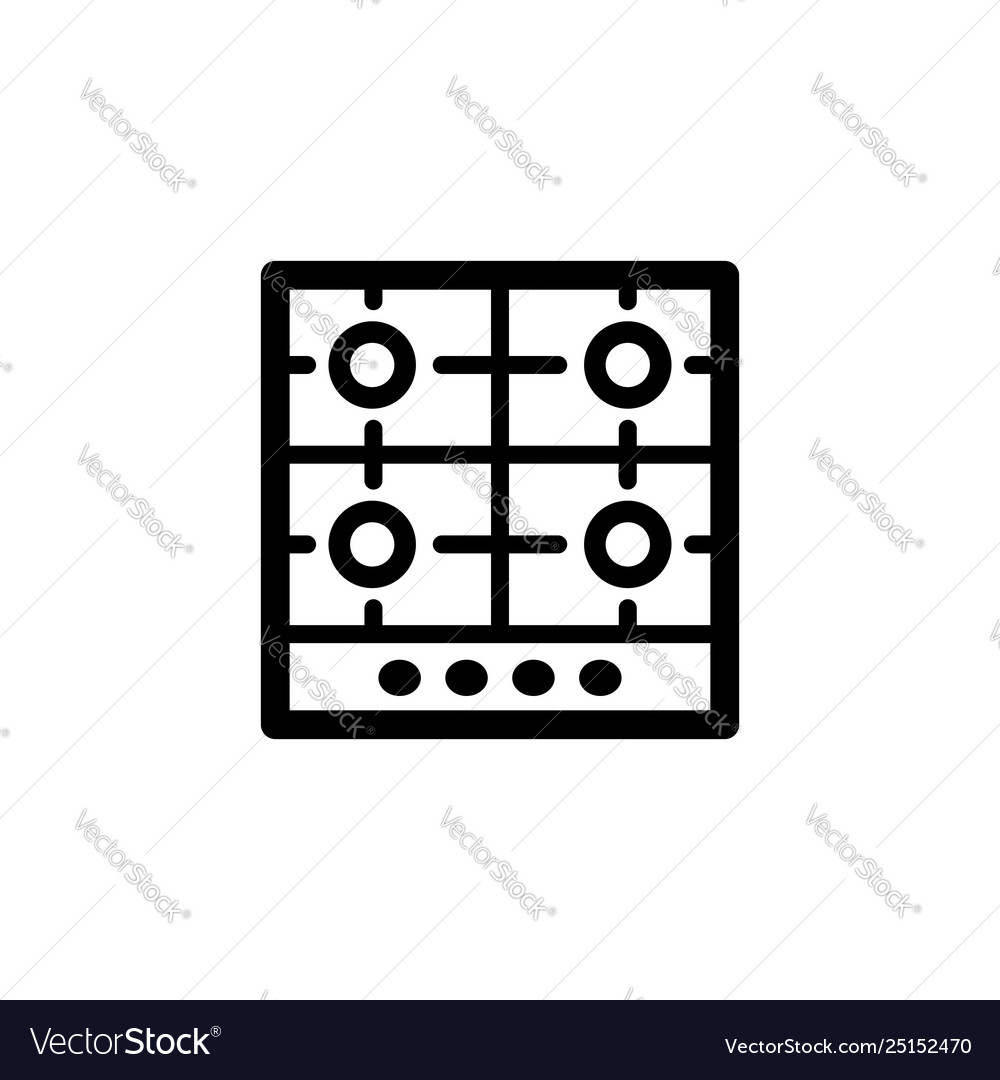 Gas cooker icon Royalty Free Vector Image - VectorStock