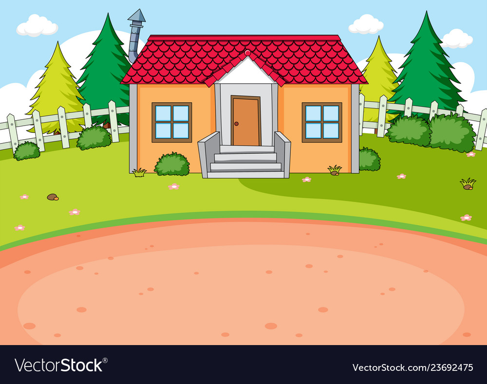 Simple house design background Royalty Free Vector Image