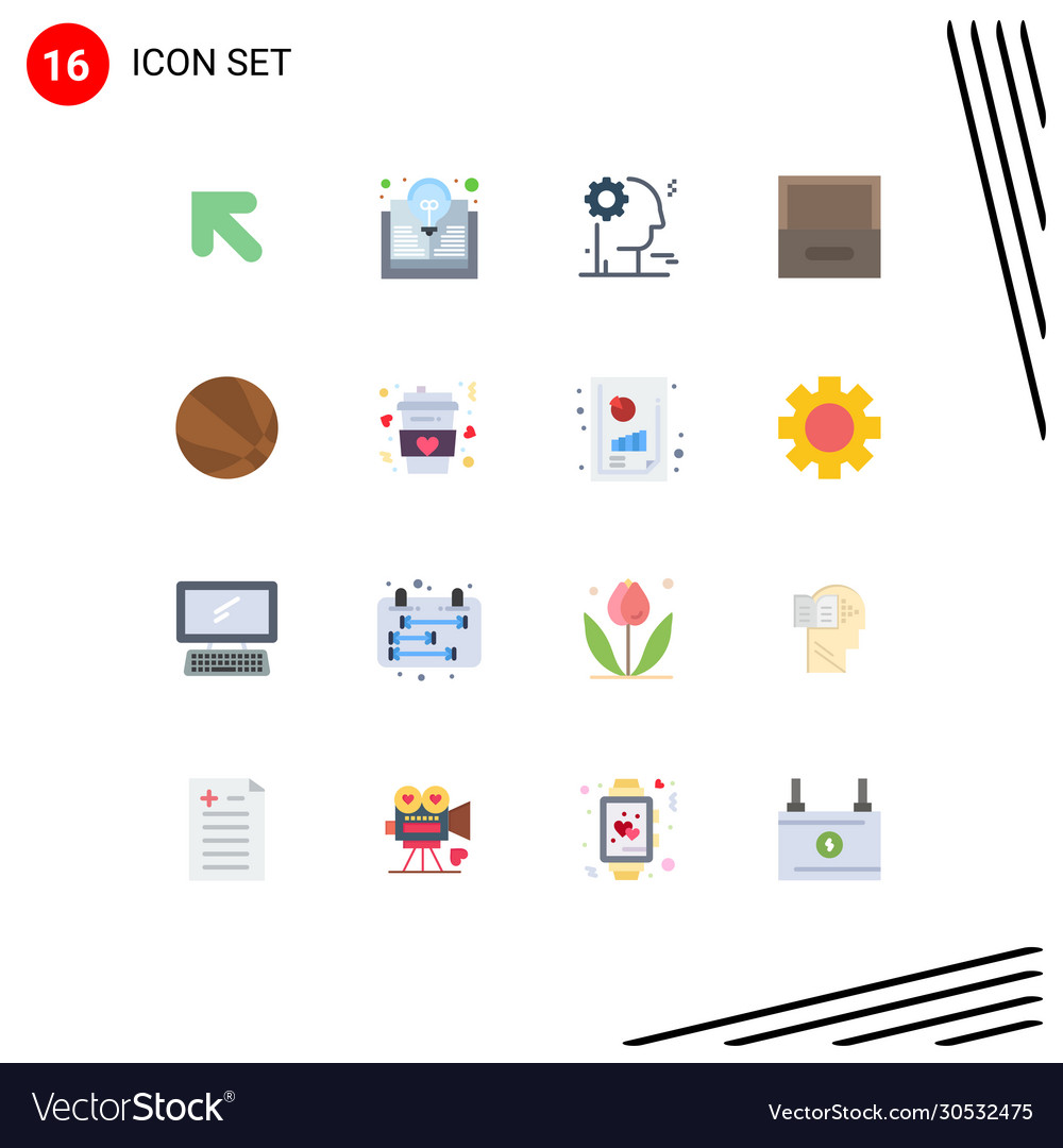 User interface pack 16 basic flat colors