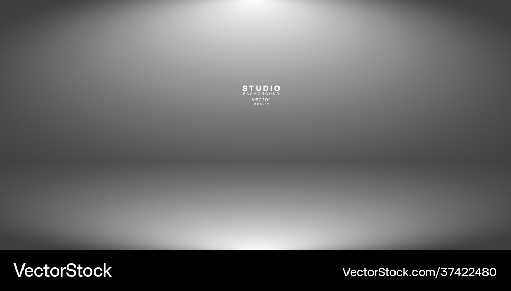 Empty white grey gradient studio room background Vector Image