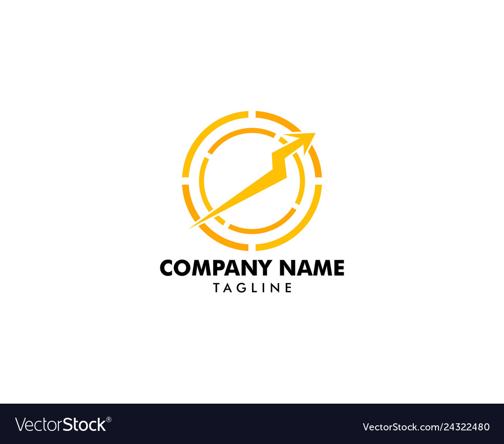 Lightning logo template icon design