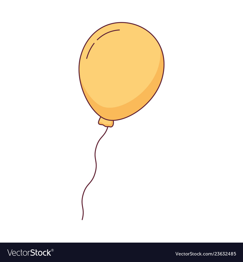 Balloon Helium Floating Icon Royalty Free Vector Image