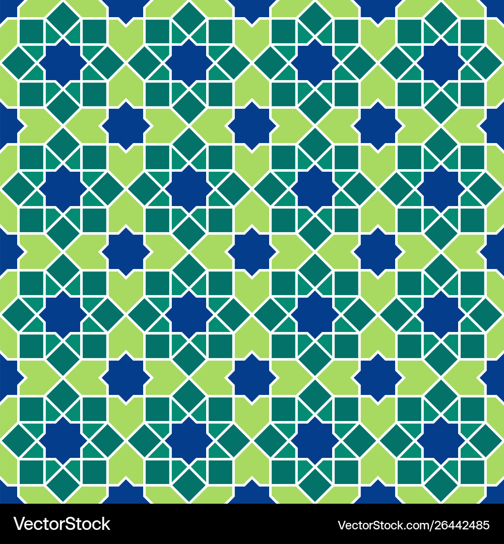 Islamic Pattern One Line Ethnic line islamic pattern Royalty Free Vector Image