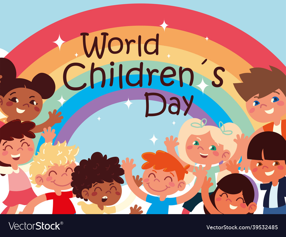 World children day Royalty Free Vector Image - VectorStock