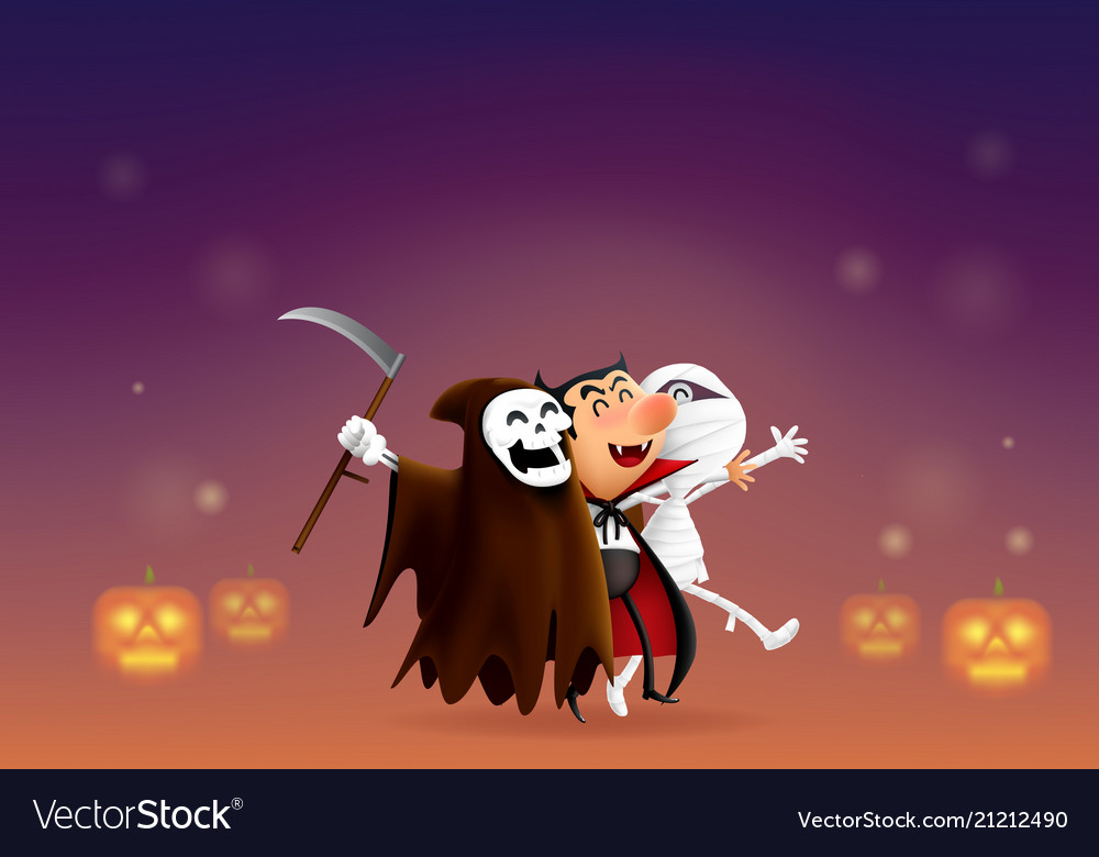 cartoon ghost says hello halloween royalty free vector image