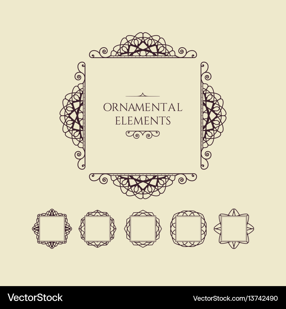 Decorative frames Royalty Free Vector Image - VectorStock
