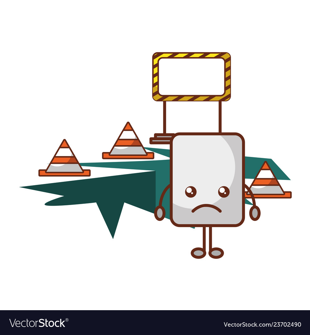 Error page under construction warning Royalty Free Vector