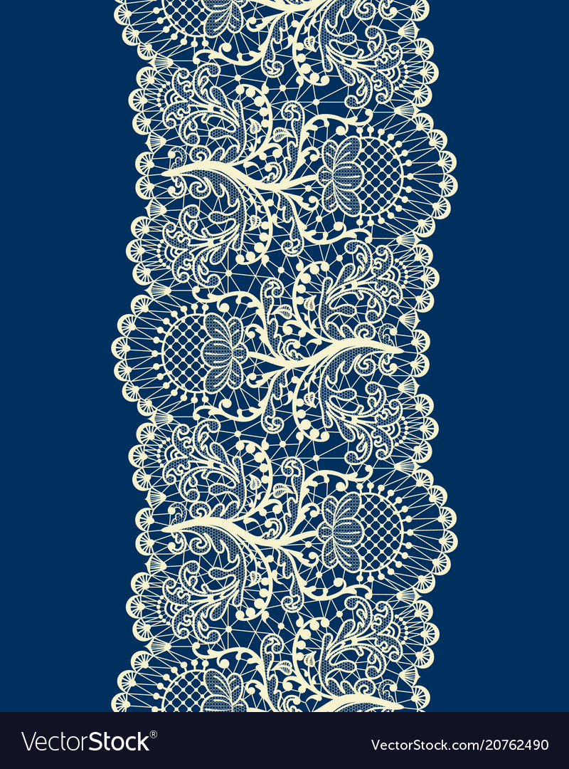 Seamless white lace Royalty Free Vector Image - VectorStock