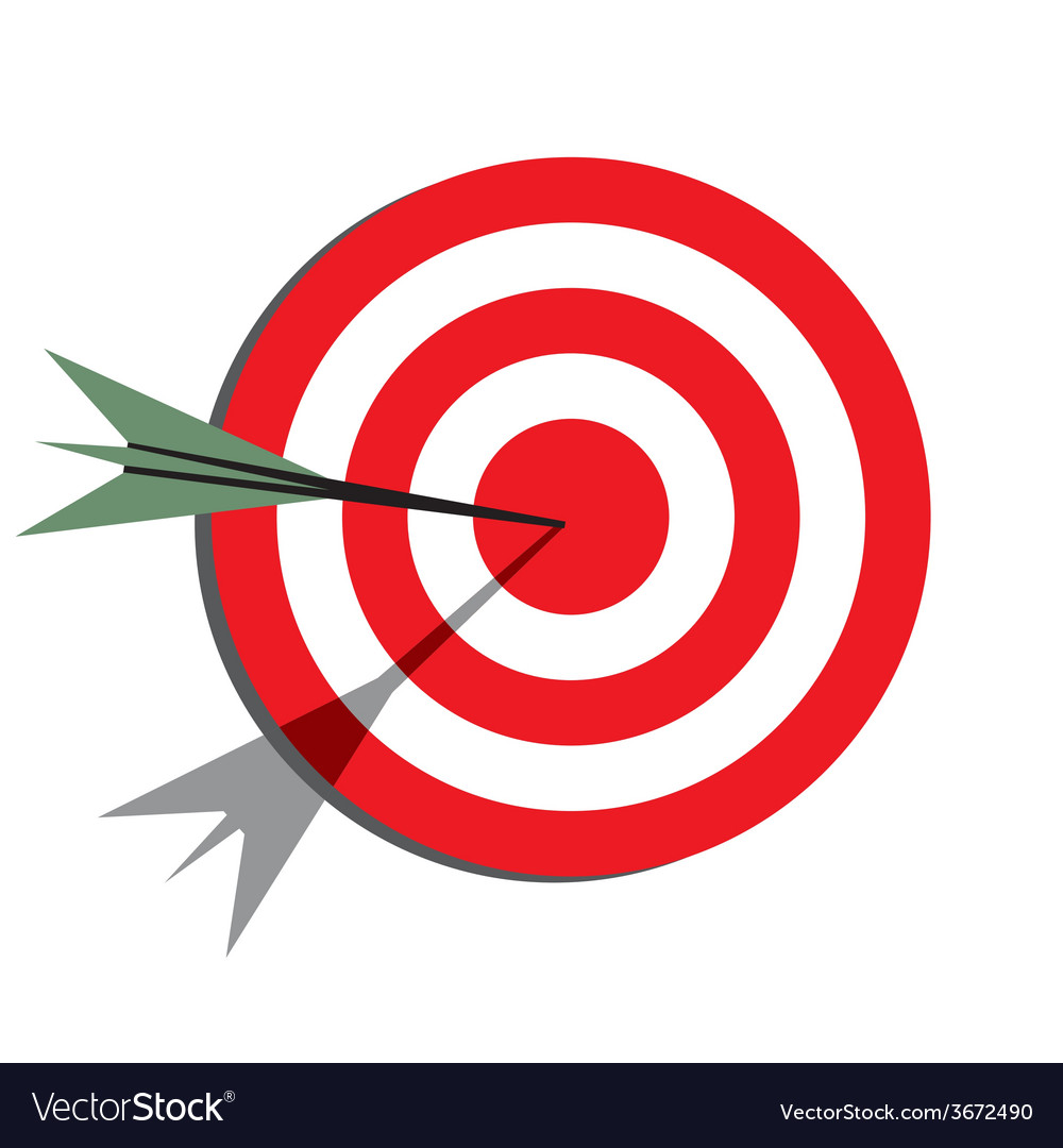 Target flat icon Royalty Free Vector Image - VectorStock