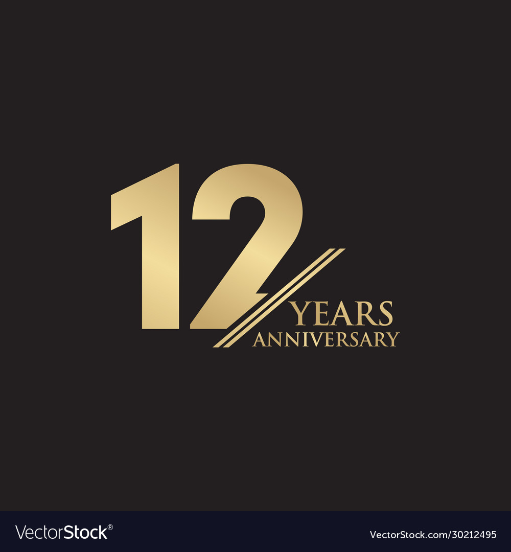 Premium Vector  Number 12 logo icon design, 12nd birthday logo number, 12nd  anniversary.