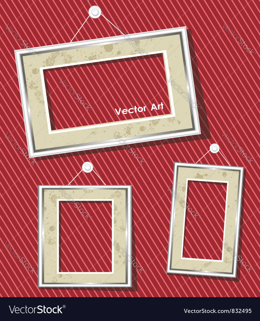 Antique picture frames Royalty Free Vector Image